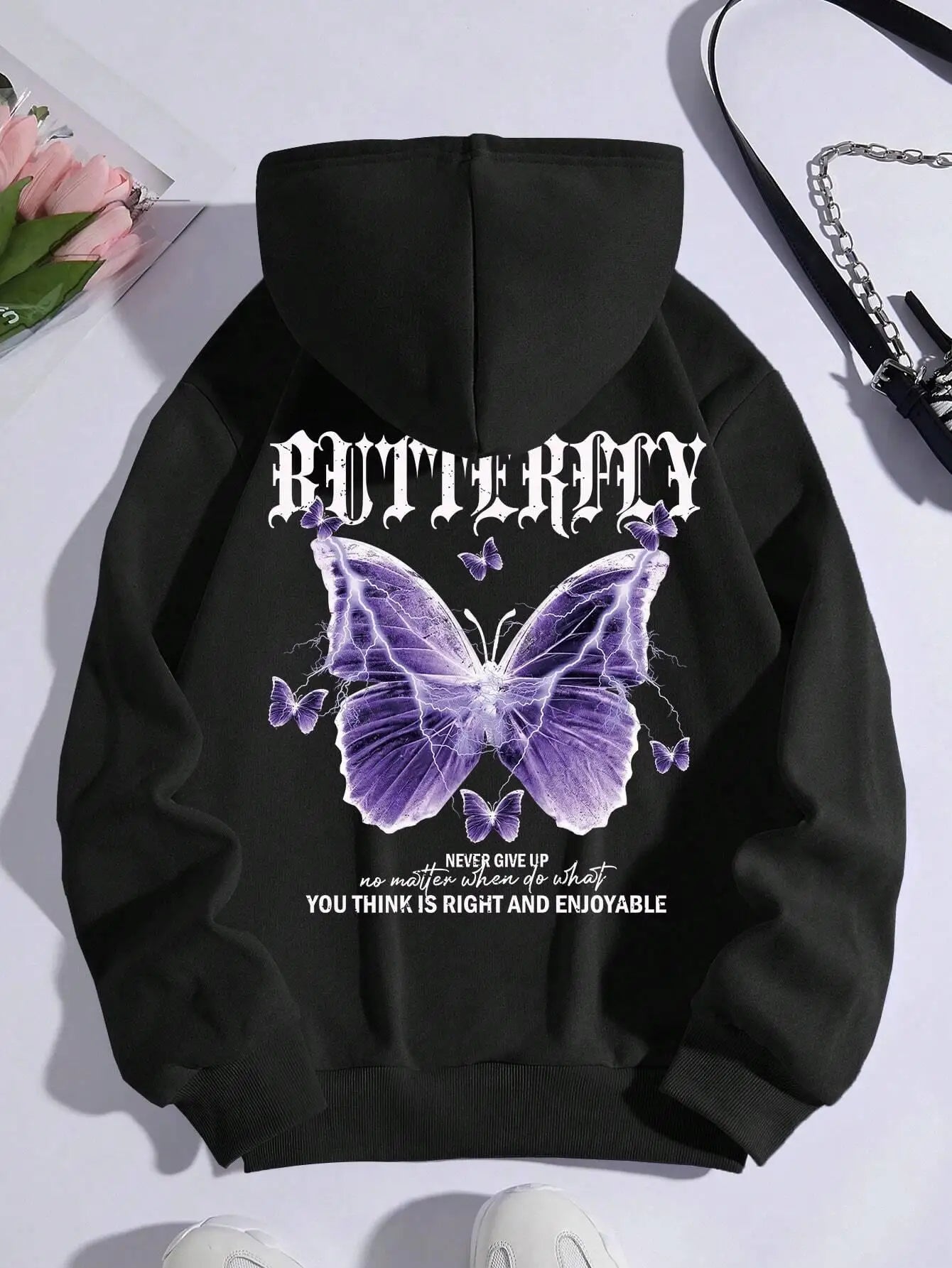 butterfly fashionable hoodie.