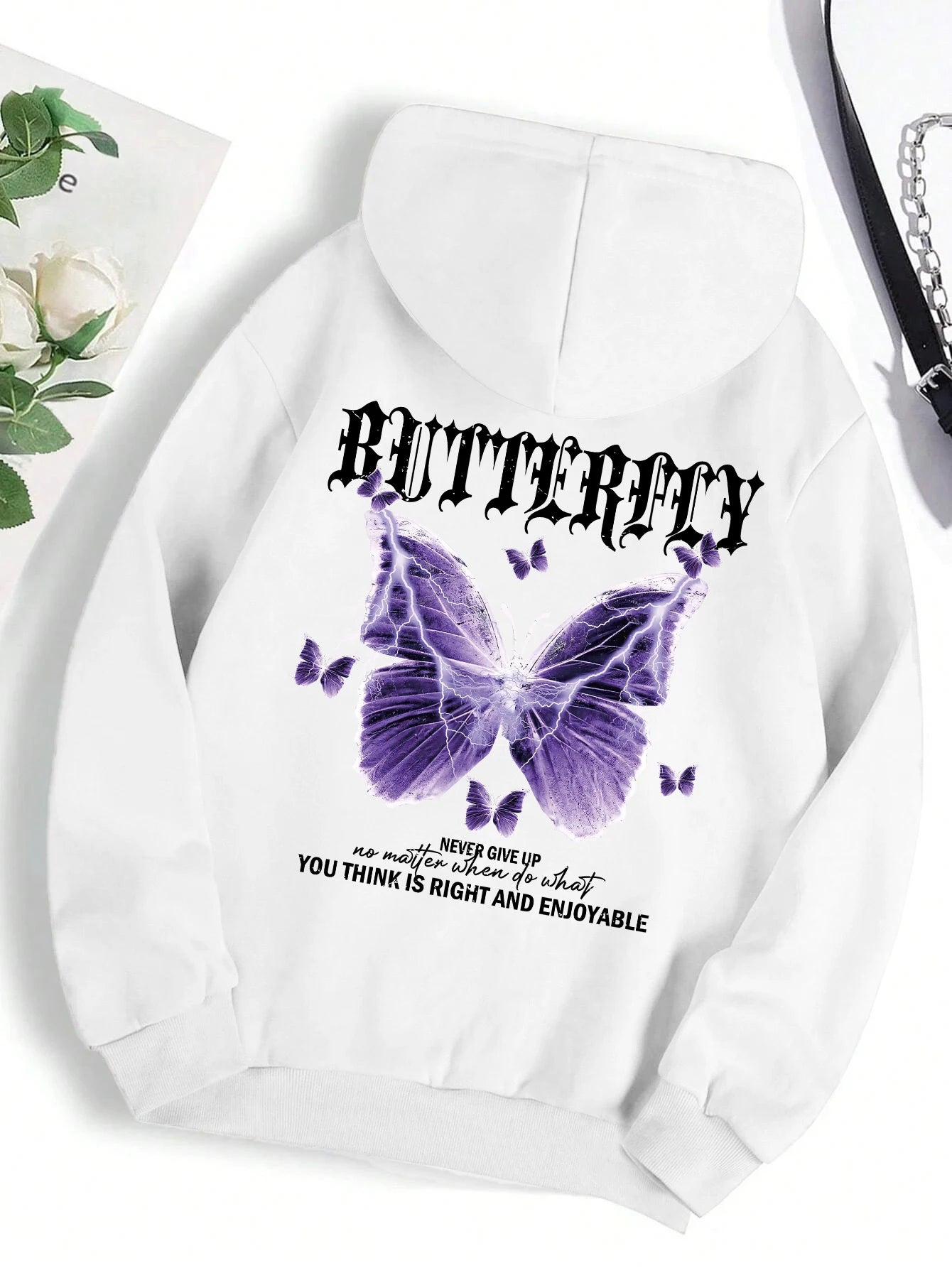 butterfly fashionable hoodie.